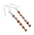 Genuine Sterling Silver Oyster Shell Bead Hook Dangle Earrings JX125556